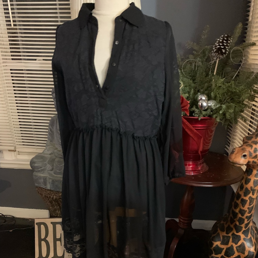 Just Funky Sheer Lace Dress